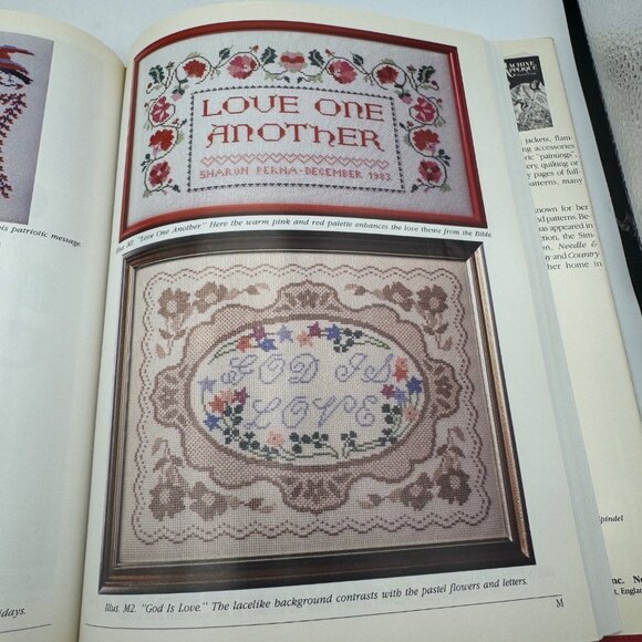 Treasury Of Cross-Stitch Samplers By Sharon Perna Hardcover - Picture 4 of 5